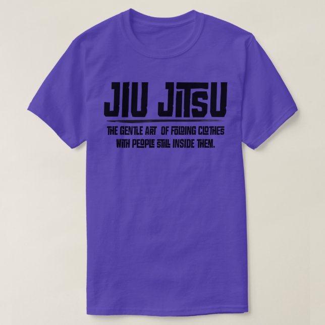 T-shirt Jiu Jitsu, l'art doux du pliage des vêtements (Design devant)