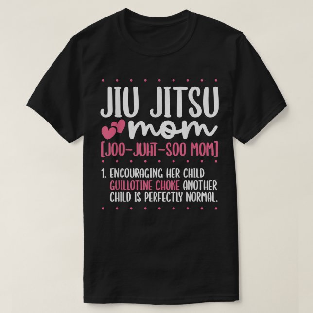 T-shirt Jiu Jitsu Maman Jiujitsu BJJ Brésil Jiu Jitsu (Design devant)