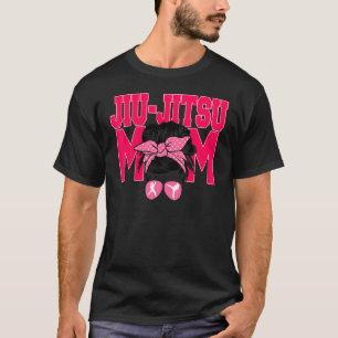T-shirt Jiu Jitsu Maman Messy Bun Maman Présente Bjj Brési