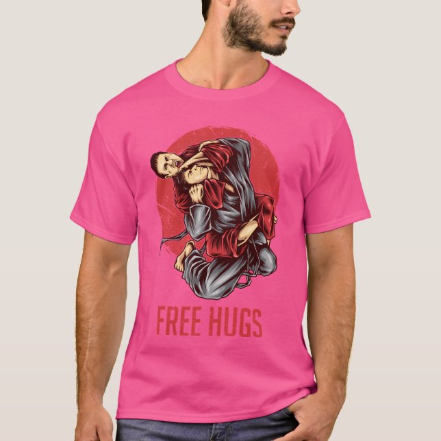 T-shirt Jiu Jitsu Martial Arts Gratuits (Devant)