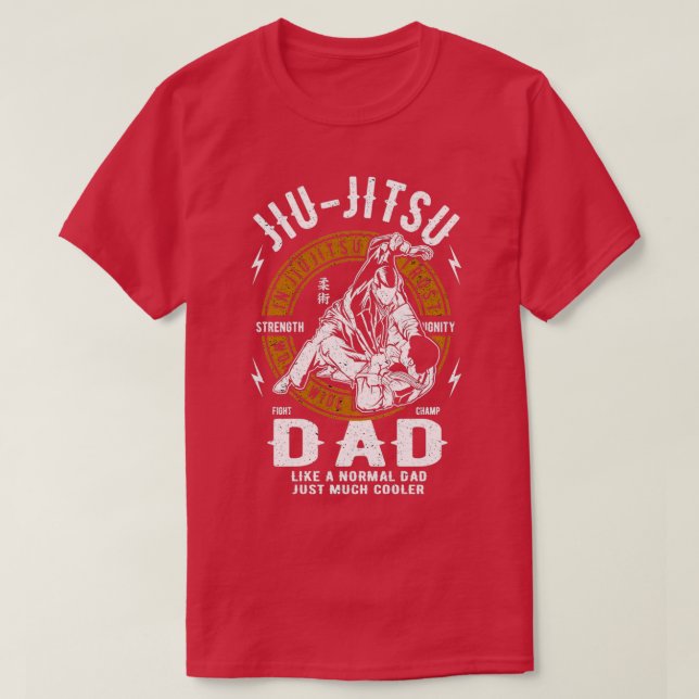 T-shirt Jiu Jitsu Papa Drôle Jiu Jitsu (Design devant)