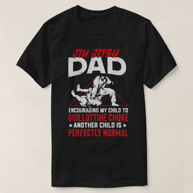 T-shirt Jiu Jitsu Papa Père Jiu Jitsu Papa Encourager Mon  (Design devant)