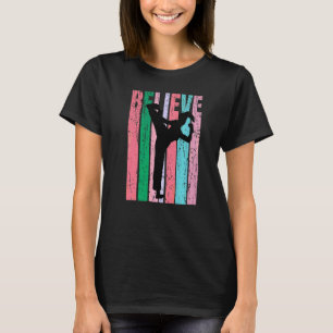 T-shirt Jiu Jitsu Rétro Classique Femmes Karaté Judo Fille