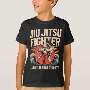 T-shirt Jiu Jitsu Rétro Vintage Combattant de Jiu Jitsu