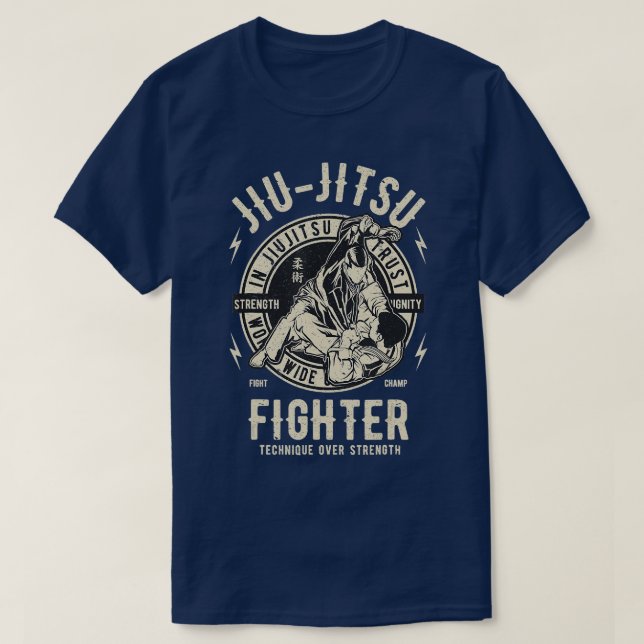 T-shirt JIU JITSU Shirt BJJ T Shirt Brazil Jiu Jitsu (Design devant)