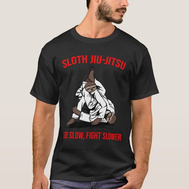 T-shirt Jiu Jitsu Sloth Brésilien Bjj Armbar Mixed martial (Devant)