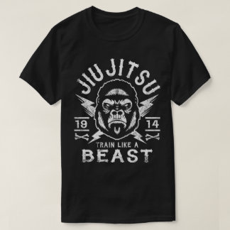 T-SHIRT JIU JITSU - TRAIN COMME UNE BÊTE
