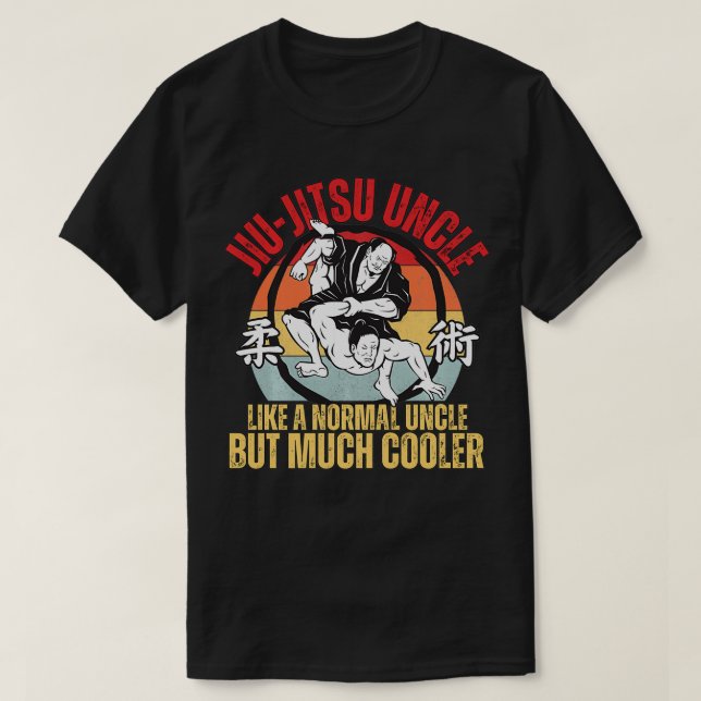 T-shirt Jiu Jitsu Uncle Cool BJJ Jujitsu Brésilien Pour Un (Design devant)