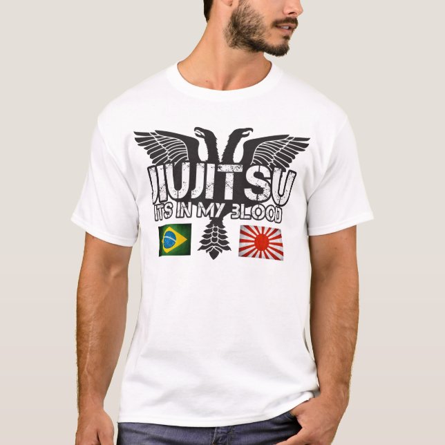 T-shirt JiuJitsu Brésil - chemise du Japon (Devant)