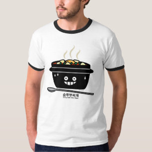 T-shirt Jjigae doux épicés coréens de Sundubu de soupe à