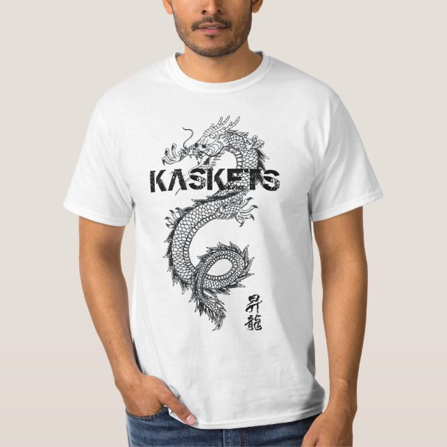 T-shirt JK16 HABILLEMENT - dragon de chance de Kaskets (Devant)
