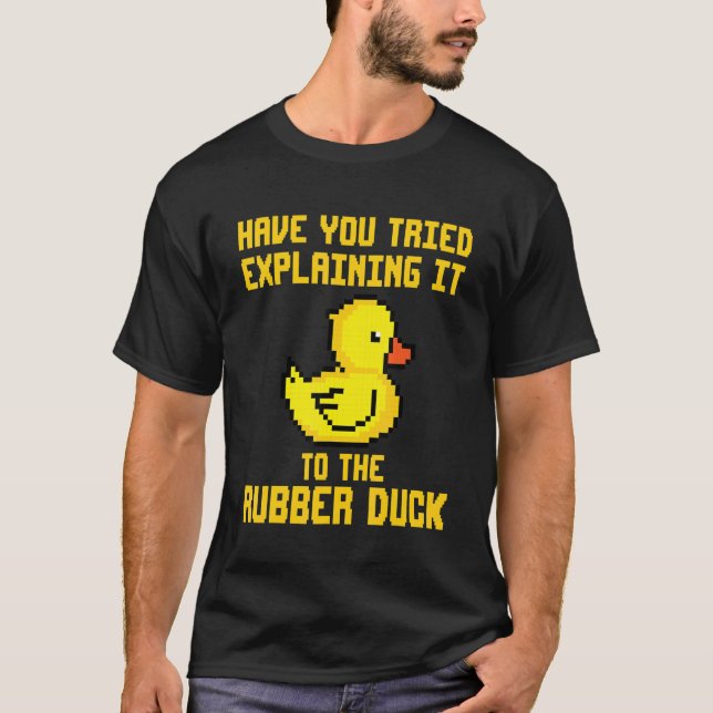 T-shirt Jo Codage de programmation de débogage de canard e (Devant)