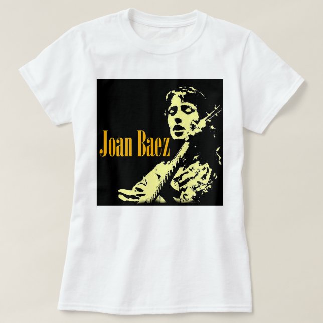T-shirt Joan Chandos Baez Pays Musique Droits humains Acti (Design devant)
