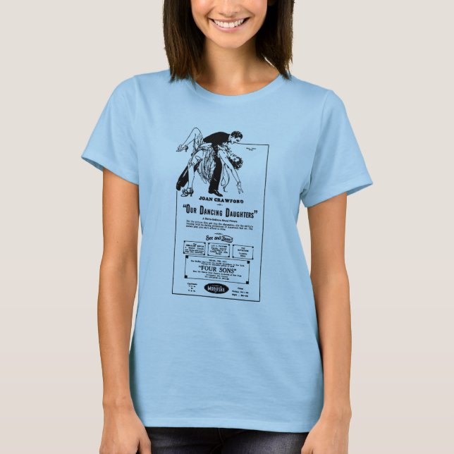 T-shirt Joan Crawford NOS FILLES 1928 de DANSE (Devant)