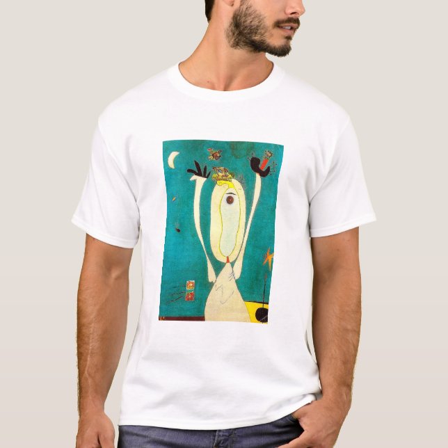T-shirt joan miro peintures art, affiche d'art abstrait (Devant)