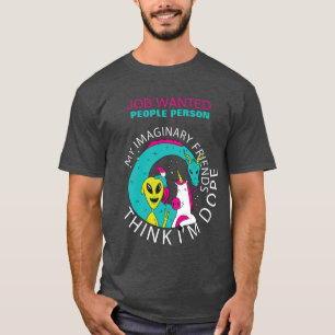 T-shirt JOB Personnes RECHERCHÉES Personne Drôle Chasse d'