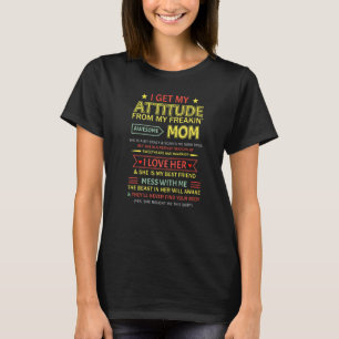 T-shirt J'Obtiens Mon Attitude De Ma Fantaisie Fantastique