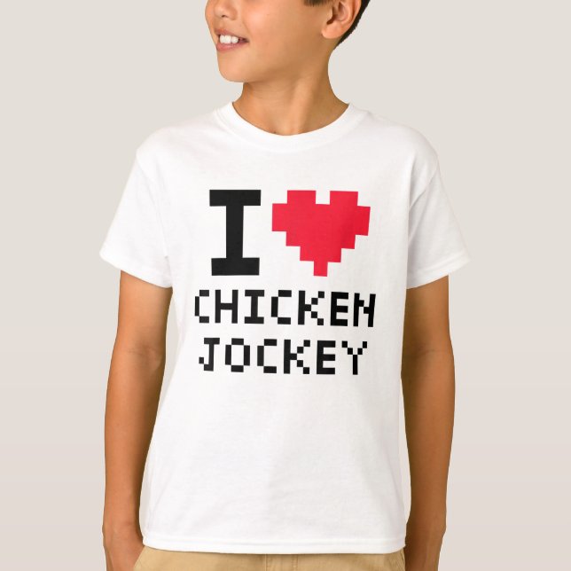 T-shirt Jockey de poulet (Devant)