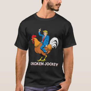 T-shirt Jockey de poulet Trump drôle Mème Surreal Humour T