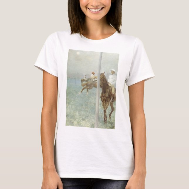 T-shirt Jockeys avant la course par Edgar Degas (Devant)