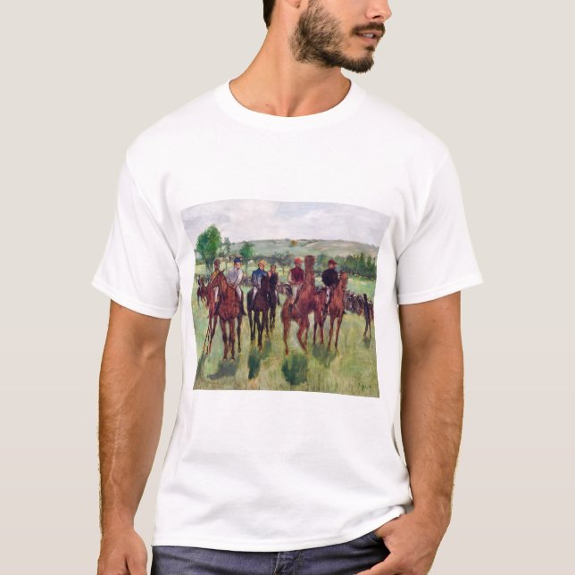 T-shirt Jockeys et chevaux de course, Edgar Degas (Devant)