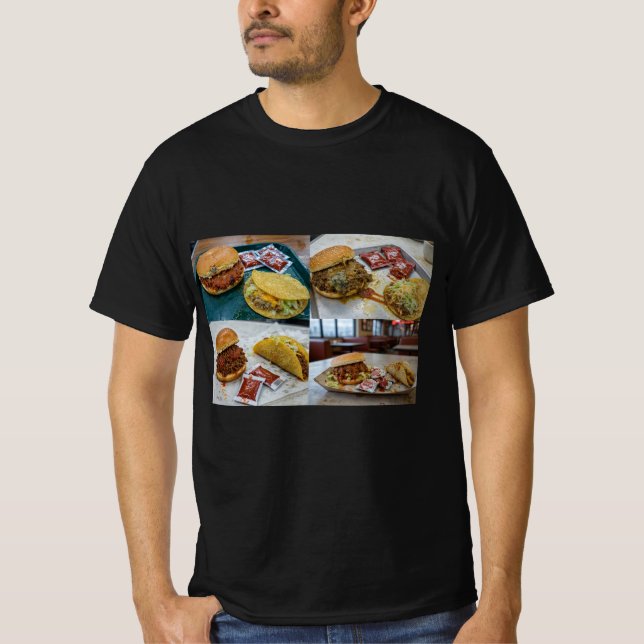 T-shirt Joe bâclé et taco  (Devant)