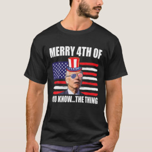 T-shirt Joe Biden 4 juillet Hommes Tee Drôle Joyeux 4E De