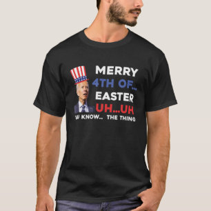 T-shirt Joe Biden a confondu Joyeux 4 juillet amusant