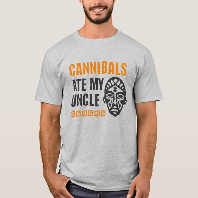 T-shirt Joe Biden Cannibals Mange Mon Oncle (Devant)