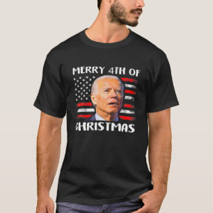 T-shirt Joe Biden Confus Joyeux 4 E Noël 4 E