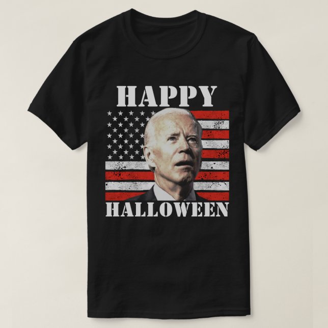 T-shirt Joe Biden Confused Face USA flag Personnalisé (Design devant)