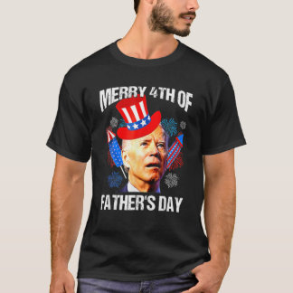 T-shirt Joe Biden Confused Merry 4Th Of Fathers Day Fourth