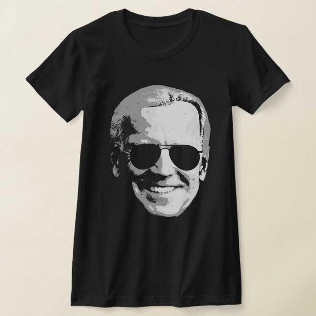 T-shirt Joe Biden Face avec les aviateurs (Poser)