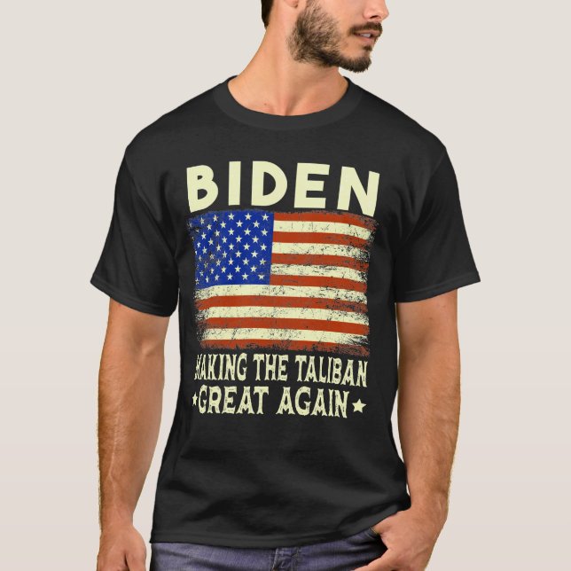 T-shirt Joe Biden fait le grand drapeau américain de Ta-li (Devant)