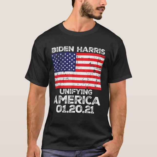 T-shirt Joe Biden Kamala Harris Inauguration 2021 Unifying (Devant)