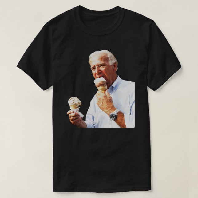 T-shirt Joe Biden Manger Sticker crème glacée.png (Design devant)