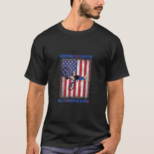 T-shirt Joe Biden Tombant De Son Vélo Drôle Biden Automne