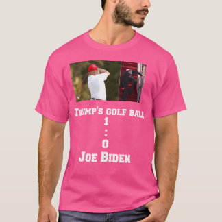 T-shirt Joe Biden Tombant Des Escaliers Trump Golf Ball Vs
