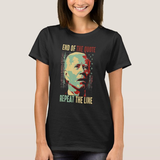 T-shirt Joe Fin Du Devis Répéter La Ligne (Devant)