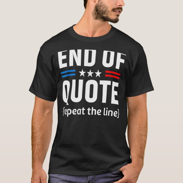 T-shirt Joe Fin Du Devis Répéter La Ligne 4 (Devant)