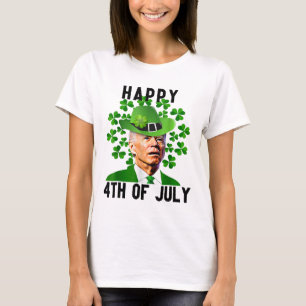T-shirt Joe Happy 4 juillet Confus Drôle Biden St Patr