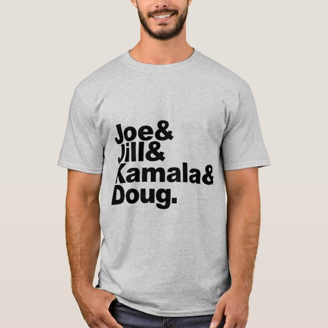 T-shirt Joe & Jill & Kamala & Doug (Devant)