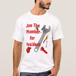 T-shirt Joe Le plombier Pour Le Président - Customisé