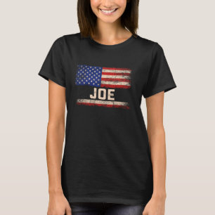 T-shirt Joe Prénom Chemise Joe Nom Drapeau américain