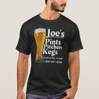T-shirt Joe s Service d'enlèvement de la bière est drôle A