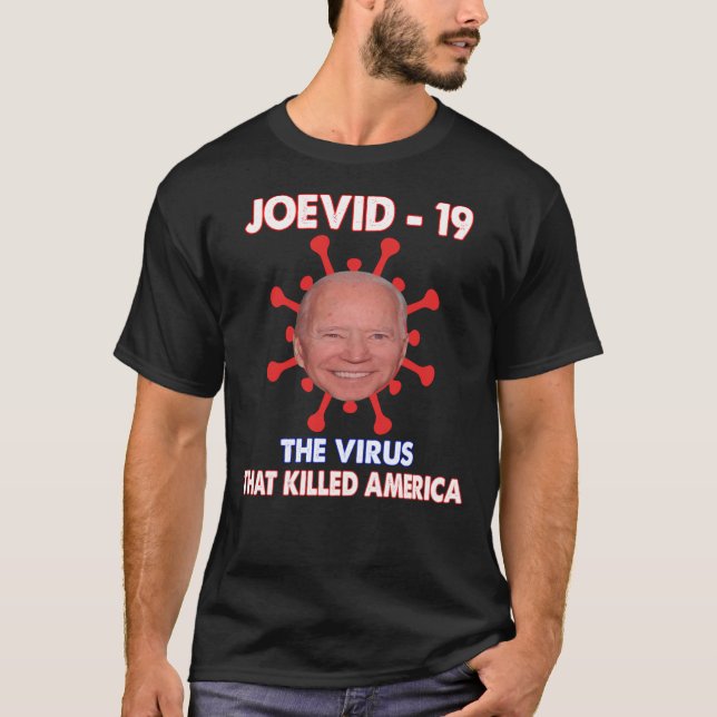 T-shirt Joevid -19 Le Virus Qui A Tué America Funny Ant (Devant)