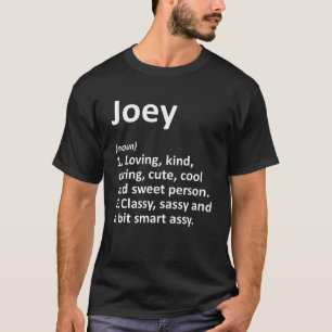 T-shirt JOEY Définition Personnalized Funny Birthday G
