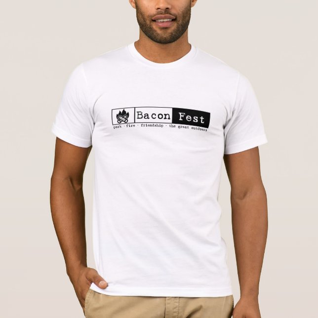 T-shirt Joey - le feu court L blanc de douille (Devant)