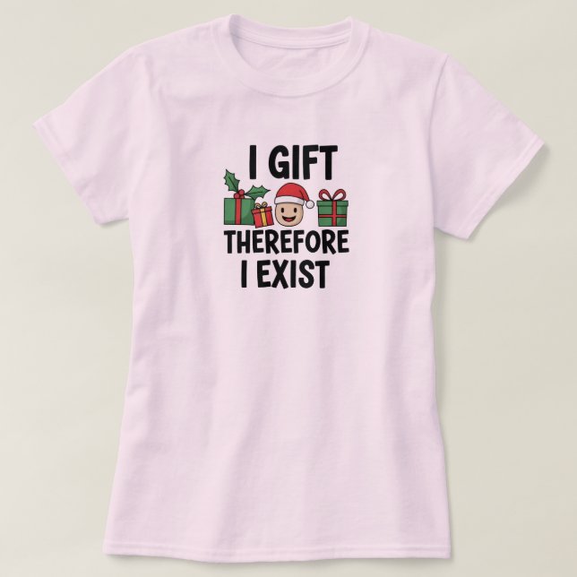 T-shirt J'offre donc j'existe Noël (Design devant)