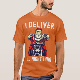 T-shirt J'Offre Toute La Nuit Longue Moto Coquin Père Noël